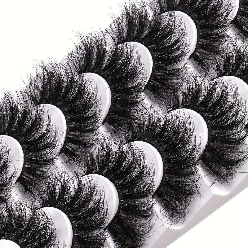 7 Pairs 3D Wispy Cat Eye Lashes Natural Look Strip False Eyelashes