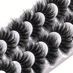 7 Pairs 3D Wispy Cat Eye Lashes Natural Look Strip False Eyelashes