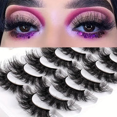 7 Pairs 3D Wispy Cat Eye Lashes Natural Look Strip False Eyelashes