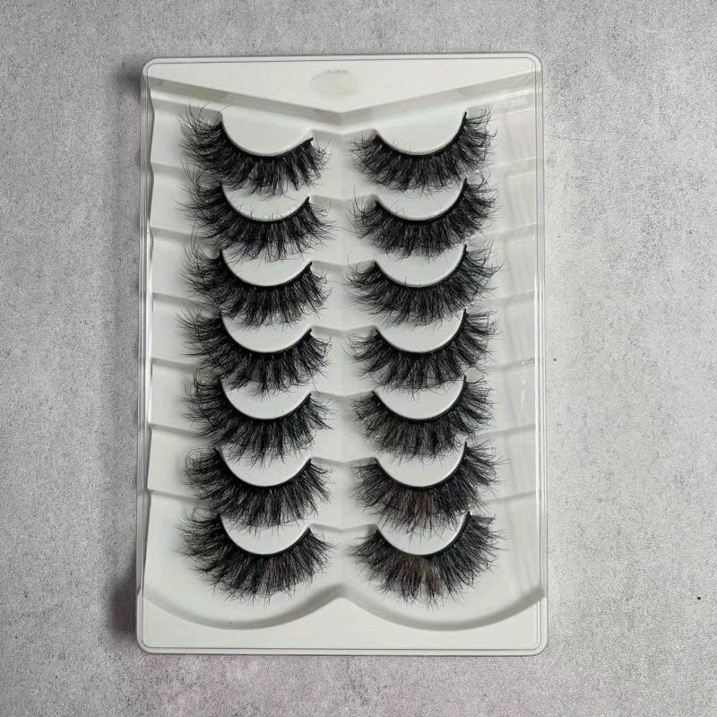 7 Pairs 3D Wispy Cat Eye Lashes Natural Look Strip False Eyelashes