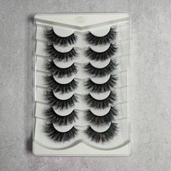 7 Pairs 3D Wispy Cat Eye Lashes Natural Look Strip False Eyelashes