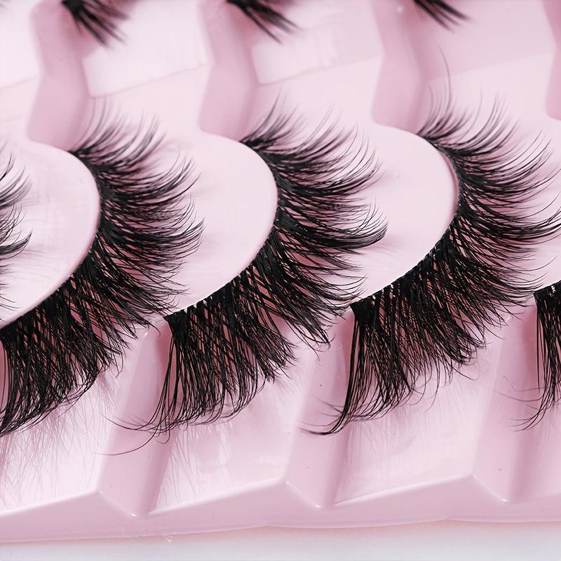7 Pairs Little Devil Style Wispy Natural Look Lashes - Cosplay & Daily Makeup
