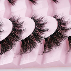 7 Pairs Little Devil Style Wispy Natural Look Lashes - Cosplay & Daily Makeup