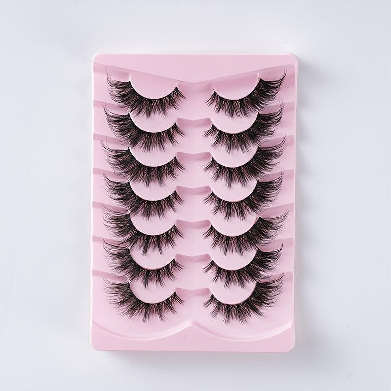 7 Pairs Little Devil Style Wispy Natural Look Lashes - Cosplay & Daily Makeup