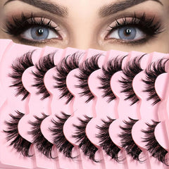 7 Pairs Little Devil Style Wispy Natural Look Lashes - Cosplay & Daily Makeup