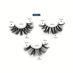 20 Pairs Dramatic Fluffy False Eyelashes for Stage Party Makeup