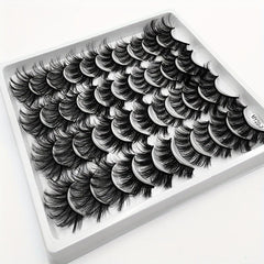 20 Pairs Dramatic Fluffy False Eyelashes for Stage Party Makeup