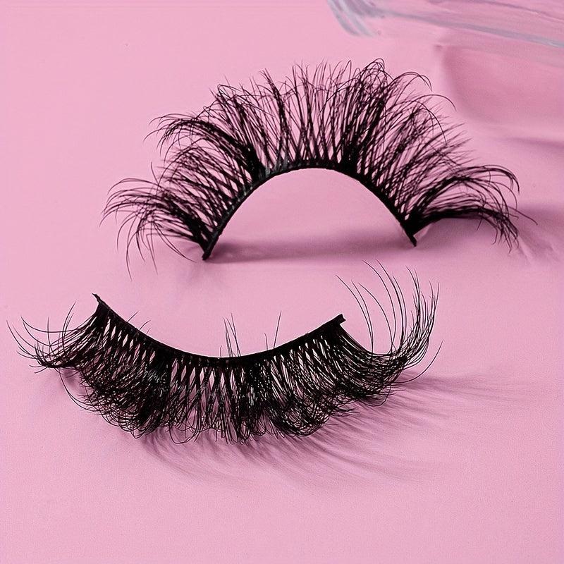 5 Pairs 8D Fluffy False Eyelashes Dramatic Volume Cross Makeup False Eyelashes