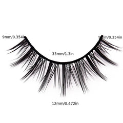 5 10 Pairs Thick Style Cross Eye 3D False Eyelashes