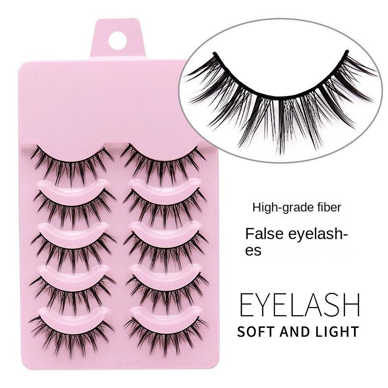 5 10 Pairs Thick Style Cross Eye 3D False Eyelashes