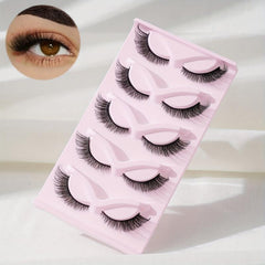 5 Pairs 5D Cat Eyes False Eyelashes 16mm