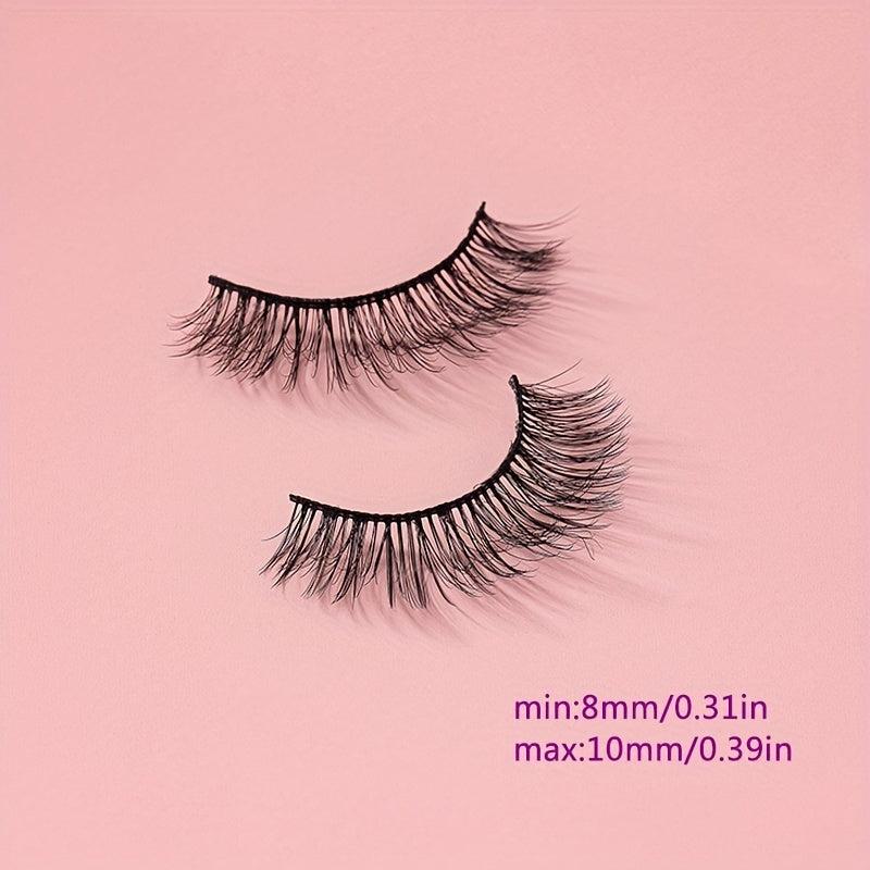 5 Pairs 3D Stereotic Cross False Eyelashes Natural Fish Tail Lashes