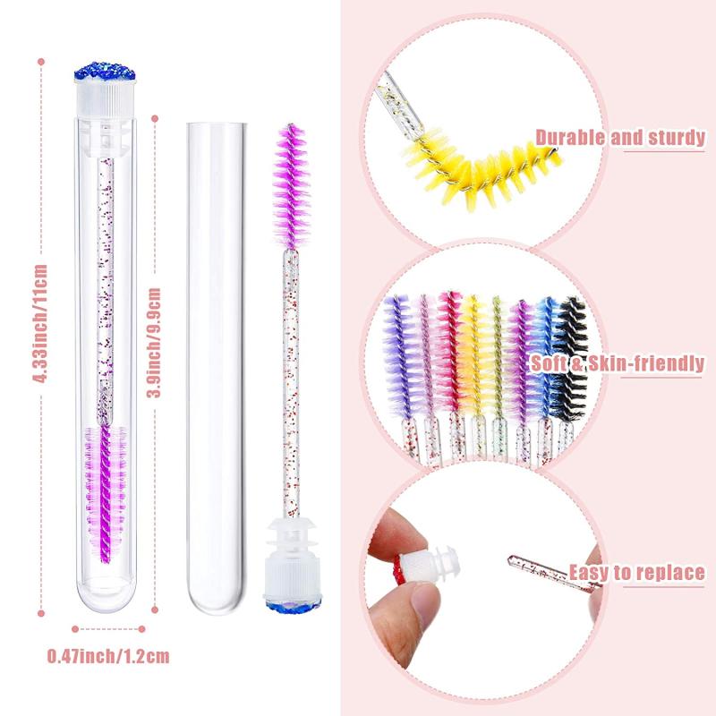 26pcs Reusable Eyelashes Brush Tube for Eye Makeup Tool