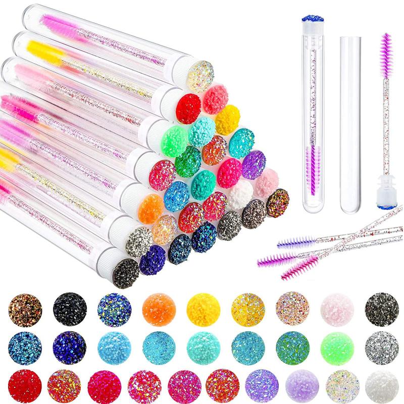 26pcs Reusable Eyelashes Brush Tube for Eye Makeup Tool
