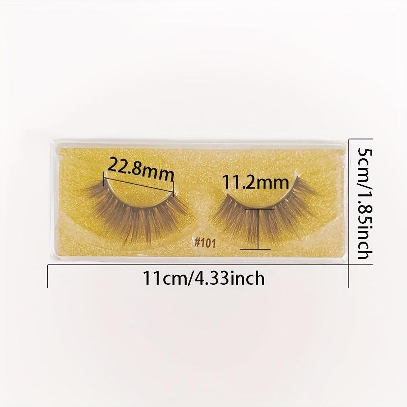 10 Pairs Natural False Eyelashes Mink Makeup Set for Perfect Look