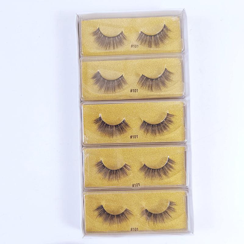 10 Pairs Natural False Eyelashes Mink Makeup Set for Perfect Look