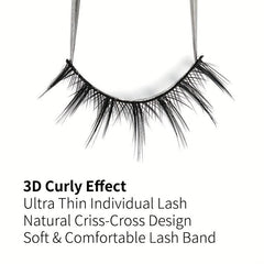 3D Mink Eyelash Extensions for Dance & Cosplay Natural Long Lasting