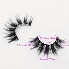10 Pairs 3D Crisscross False Eyelashes for Party Wear