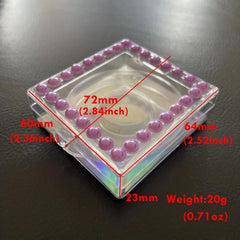 Square Pearl Eyelash Packaging Boxes - Protect and Organize Your Eyelashes