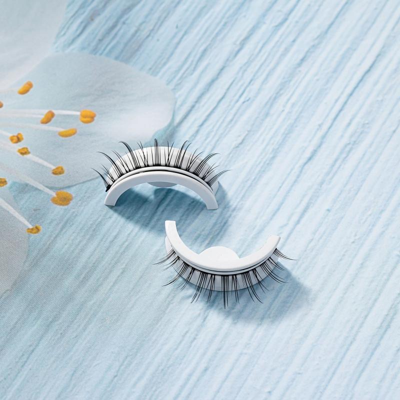 Buqikma Reusable False Eyelashes Waterproof and Easy to Apply