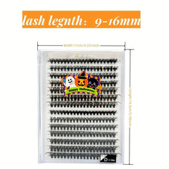 DIY Halloween Style Self Grafting Eyelashes 9 16mm Mixed Length D Curling