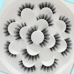 7 Pairs 3D False Eyelashes Wispy Fluffy Thick Lashes