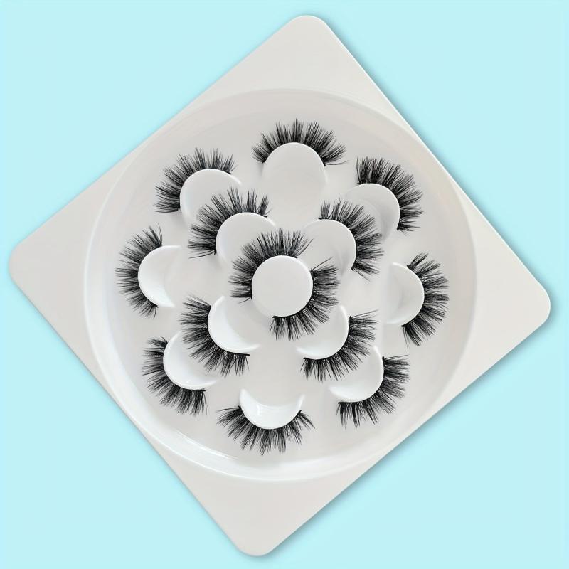 7 Pairs 3D False Eyelashes Wispy Fluffy Thick Lashes