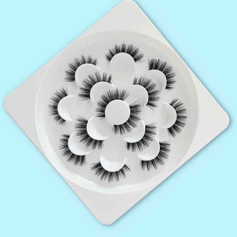7 Pairs 3D False Eyelashes Wispy Fluffy Thick Lashes