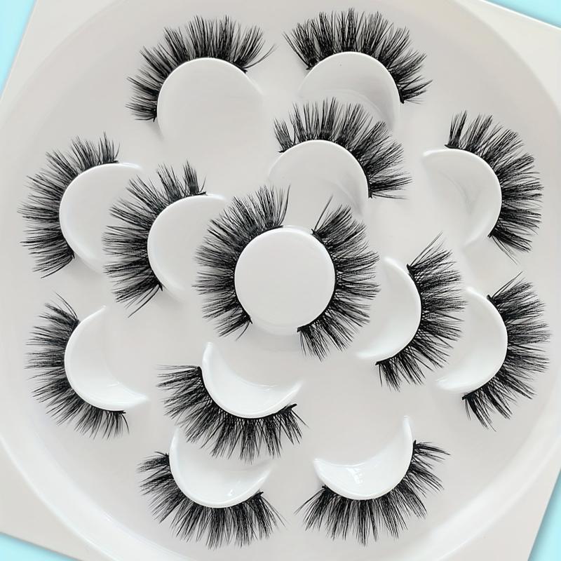 7 Pairs 3D False Eyelashes Wispy Fluffy Thick Lashes