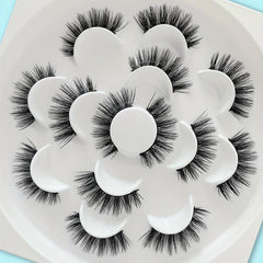 7 Pairs 3D False Eyelashes Wispy Fluffy Thick Lashes