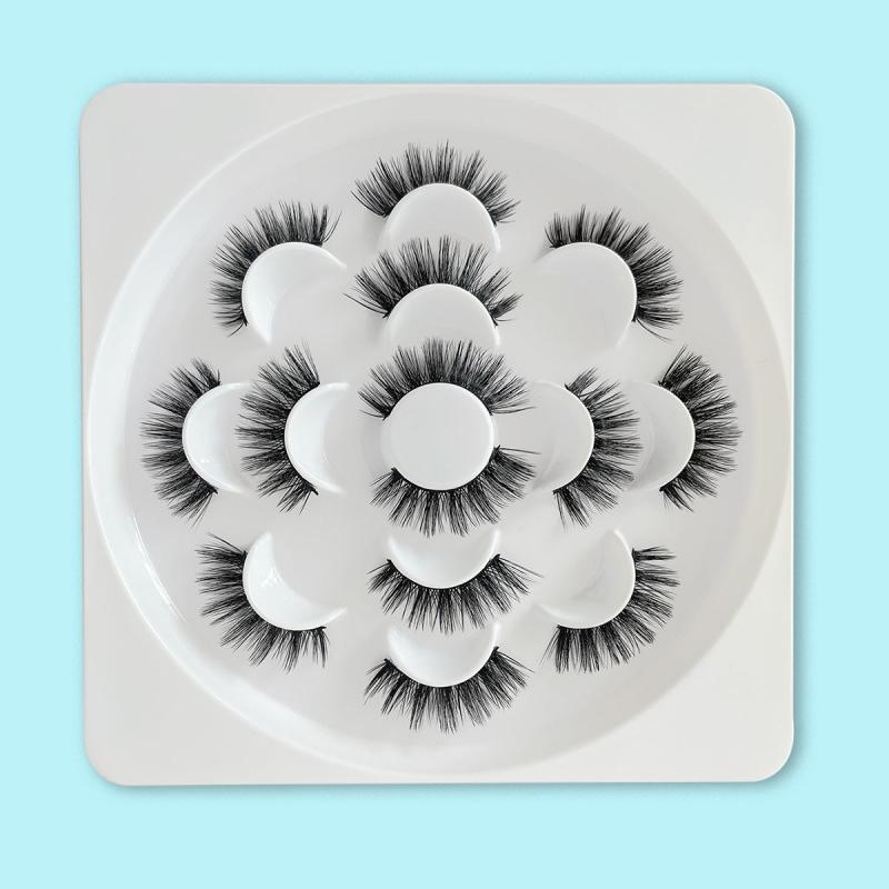 7 Pairs 3D False Eyelashes Wispy Fluffy Thick Lashes
