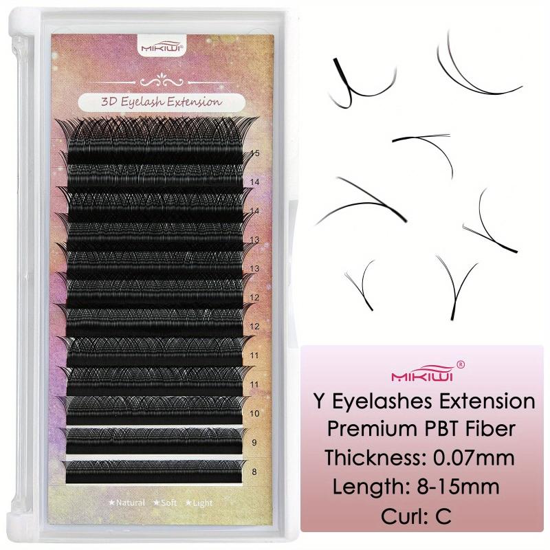 YY Shape 8 15mm Mixed Length Volume False Eyelashes