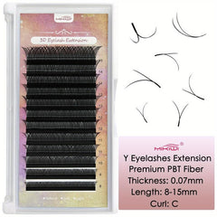 YY Shape 8 15mm Mixed Length Volume False Eyelashes
