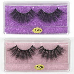 10 Pairs 25mm 3D Mink Eyelashes Bulk Mixed Style Dramatic Long Lashes