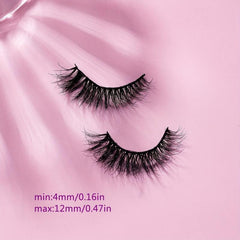 10 Pairs 5D Natural Fluffy Wispy False Eyelashes for End Eye Elongation