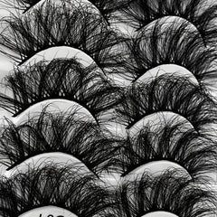 5 Pairs Multilayered Thick False Eyelashes for Wedding Party Makeup
