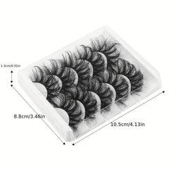 5 Pairs Multilayered Thick False Eyelashes for Wedding Party Makeup