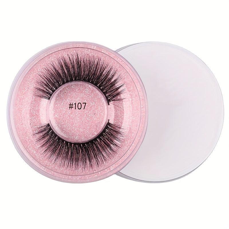 10 Boxes Mink Hair False Eyelashes Thick Natural Messy Fried Hair Eye Lashes