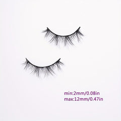 10 Pairs 12mm Natural Long Fishtail False Eyelashes