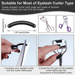 20 Eyelash Curler Refills Pads Soft Replacement for Universal Curler