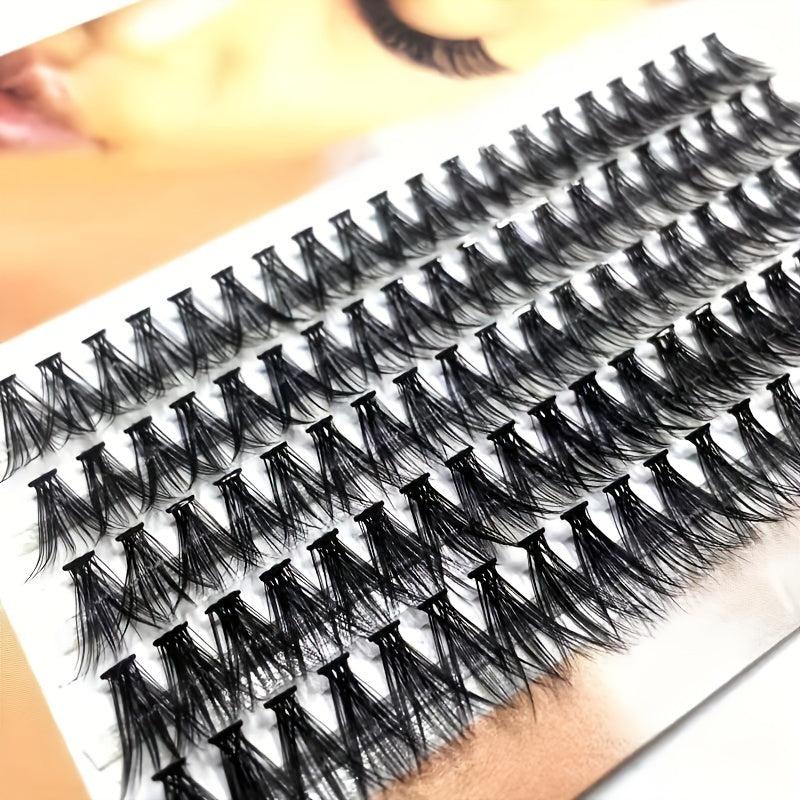 3 Boxes Lash Clusters 100pcs Mixed Individual Lash Extension Soft Natural Look