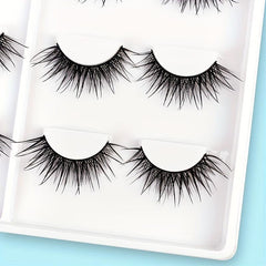 8 Pairs Tail Elongated False Eyelashes Natural Look Curly