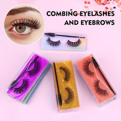10 Pairs 11-15mm Mink Lashes 3D Fluffy Natural Volume False Eyelashes