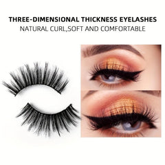 10 Pairs 11-15mm Mink Lashes 3D Fluffy Natural Volume False Eyelashes