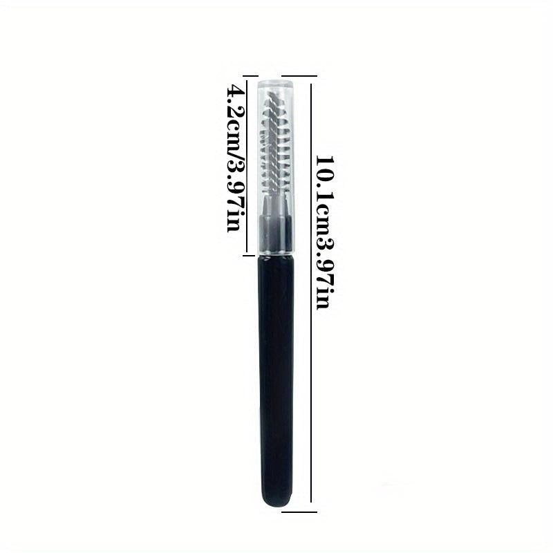 Portable Mascara Brush with Protective Cap for Eyelash Extensions