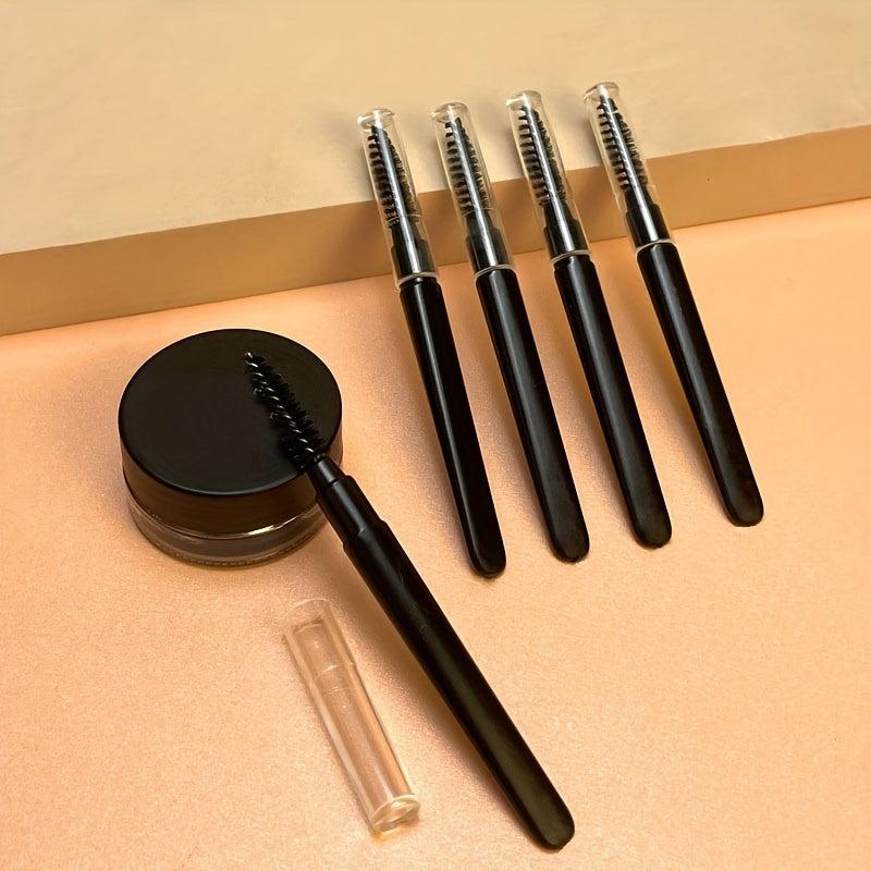 Portable Mascara Brush with Protective Cap for Eyelash Extensions
