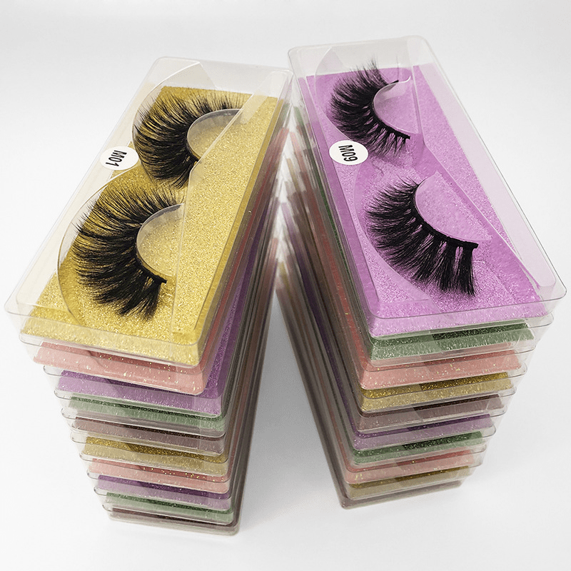 20 Pairs Mink Eyelashes Natural Curly Lashes Thick Volume Pack