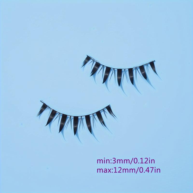5 Pairs Manga Lashes Thick Natural Look Eyelashes Extension