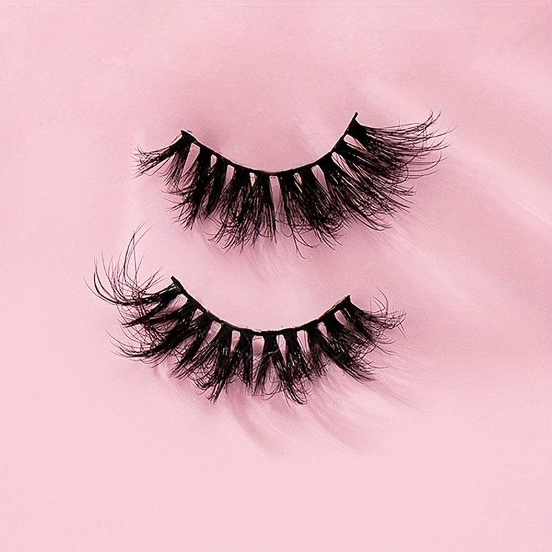 6D Volume Eyelashes 7 Pairs Natural Curl 20mm Fluffy False Eyelashes