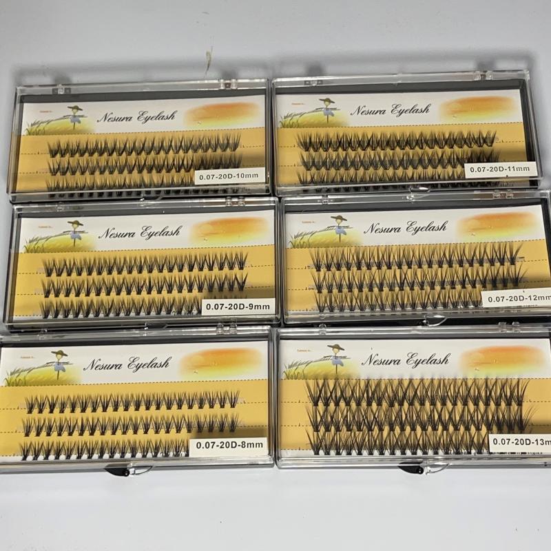 6 Boxes Lash Clusters 8 13MIX DIY Eyelash Extensions Natural Long Thick Individu